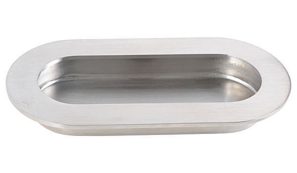 102 x 50 mm Oval Flush Pull