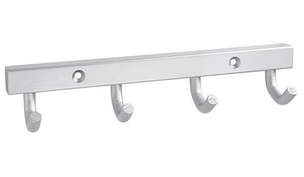 4 Hook Tubular Coat Hooks