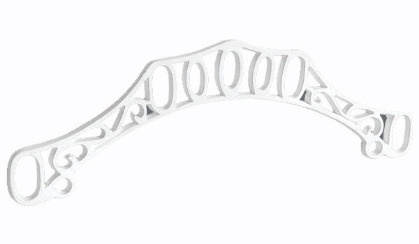 No 1507 - Regency Style Concave Rack End