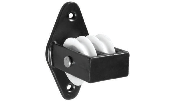 No 269 - Double Upright Cast Pulley With Nylon Wheels