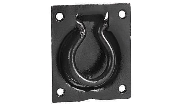 Black Trap Door Ring <br> Handle