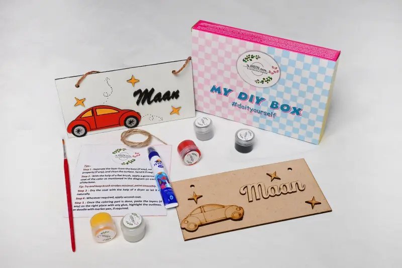 Car mini name plate