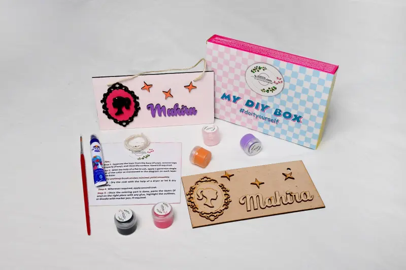 Barbie mini name plate